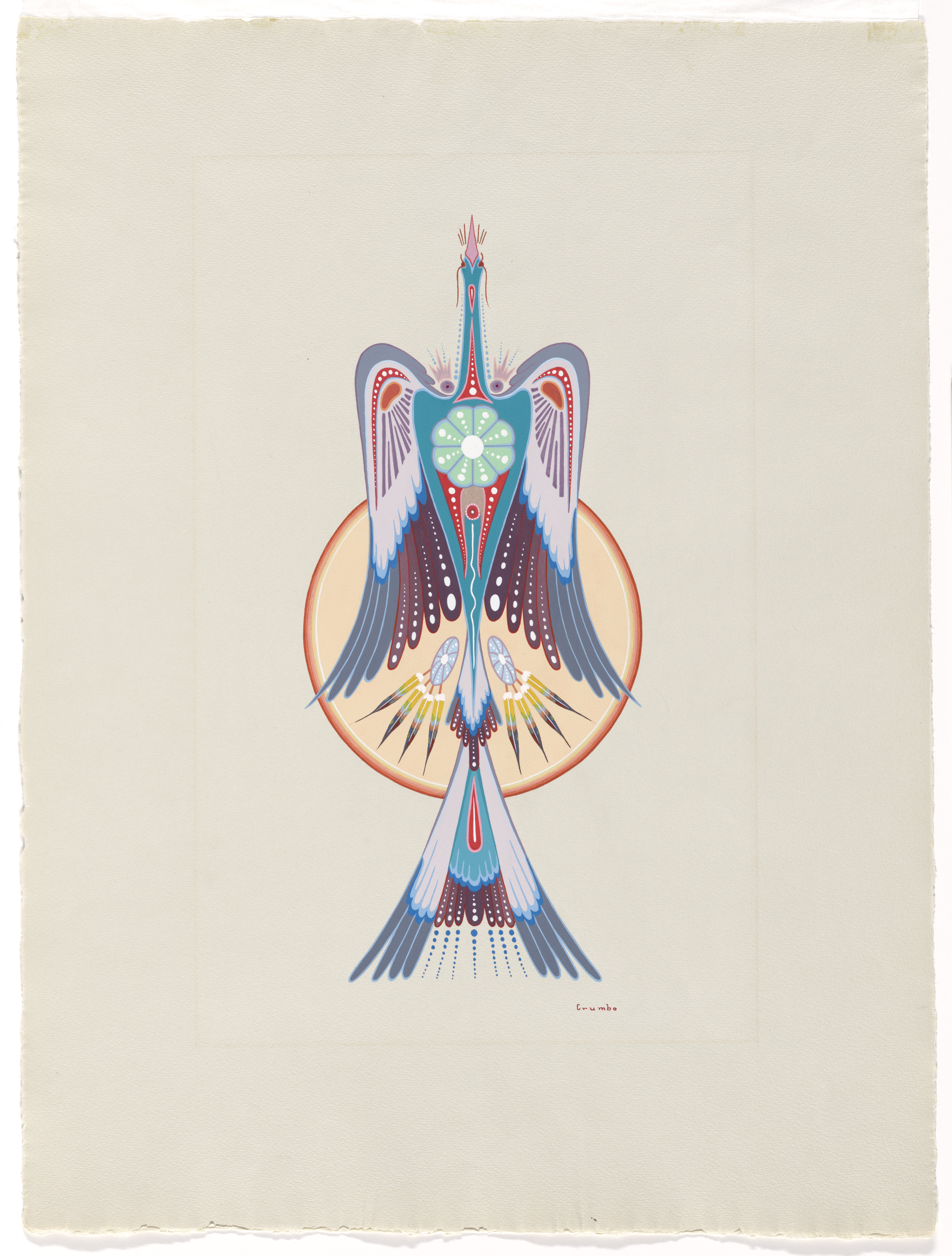 Peyote Bird / Woodrow Wilson Crumbo - Gilcrease Museum Online